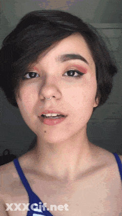 Ahegao Amateur Emo Girl Gets Naughty GIF