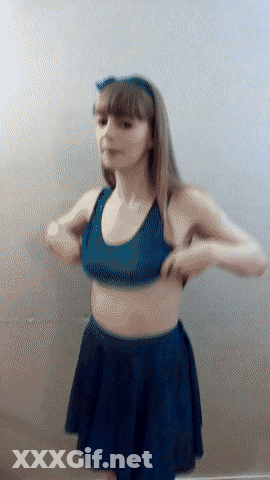 Amateur Girl's Naked Boobs GIF
