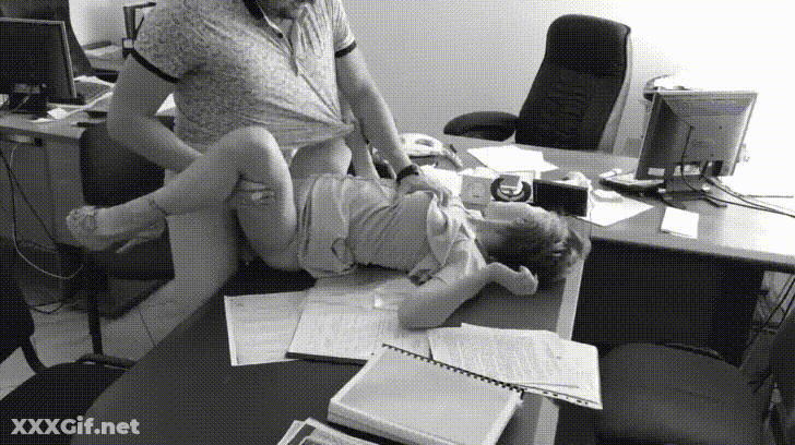 Babes In The Office: Public Sex With The Secretary GIF