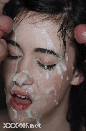 Babes Love Bukkake Cumshots: Hardcore Facial GIF