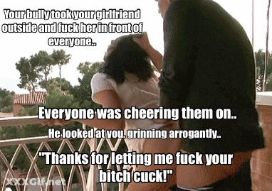 Balcony Sex: Bully Fucks Your Girlfriend In Front Of Everyone GIF