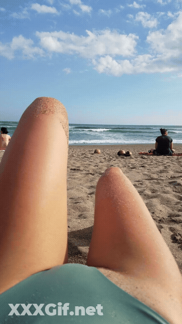 Beach Cute Fitness Model GIF