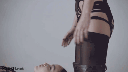 Big Boobs Babe Gives Nude Pussy Show GIF