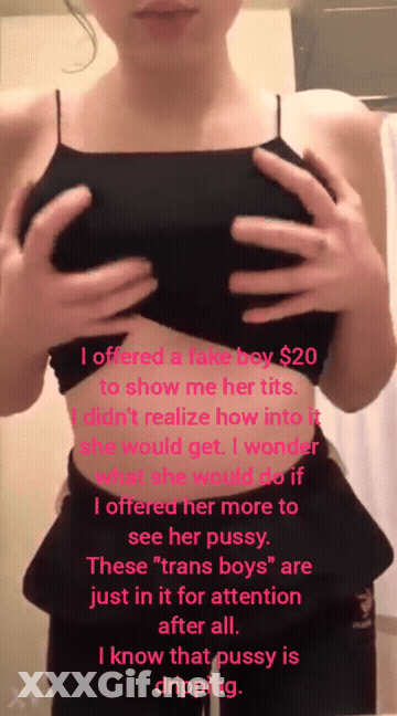 Big Tits Bully Degrading FTM GIF