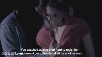 Blonde Babe Gets Manhandled By Another XX GIF