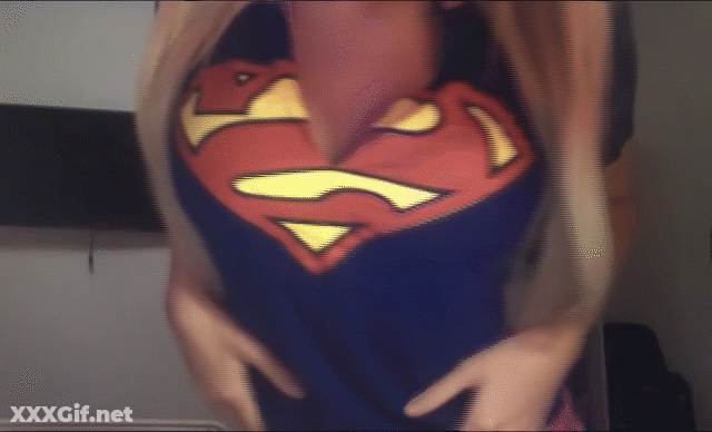 Blonde Babes Flashing Big Tits Tease GIF