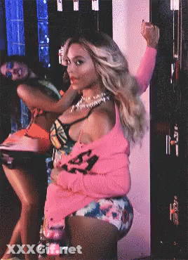 Blonde Celebrity Twerking Her Ass Off GIF
