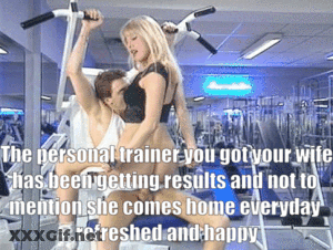 Blonde Cheating Slut Gym Trainer's Wife Gets Fucked By Personal Trainer GIF