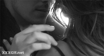 Blonde Couple's Erotic Romantic Sensual Touching GIF