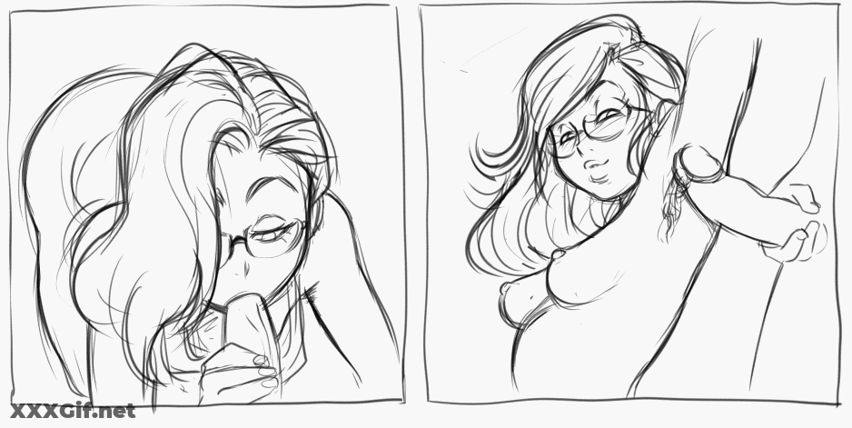 Blowjob Animation: Cartoon Chick Gives A Juicy Blowjob GIF