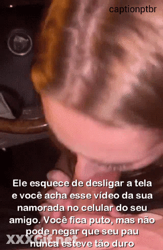 Blowjob Captions: Friend Gives Friend's Girlfriend A Taste Of Her Own Medicine GIF
