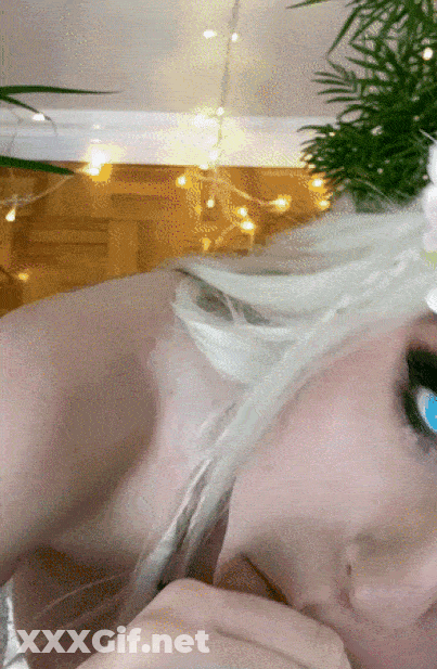 Blowjob In A Bikini: A Cosplay Cutie's Erotic Adventure GIF