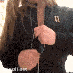 Busty Babe Bursting Out Of Her Tits GIF