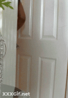 Butt-Crazy White Door GIF