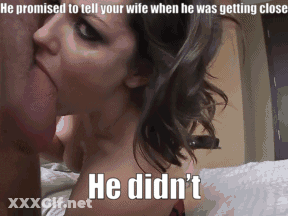 Cheating Wife Gets A Blowjob From A Stranger GIF