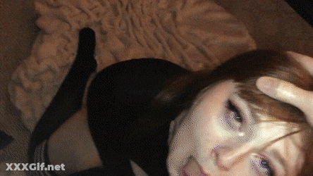 Cute Redhead Giving Amateur Blowjob GIF