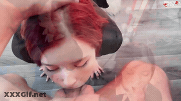 Face Fuck Redhead Stockings Sweetie_Fox GIF
