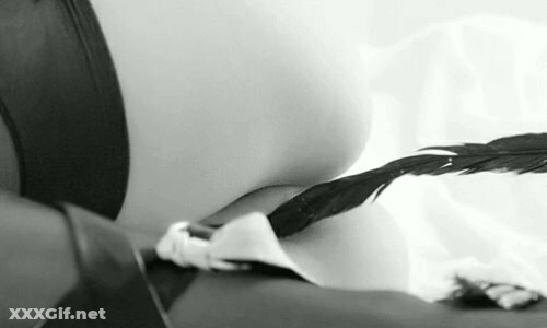 Feather Tease: Pussy Stroke & Tickle GIF
