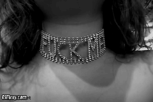 Fuck Me Babe: Hot Chick's Sizzling Necklace GIF
