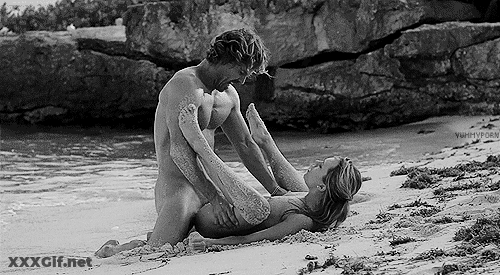 Fuck Me: Hot Public Sex On The Beach GIF