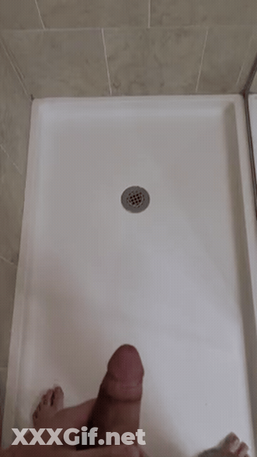 Hard Piss Pissing Shower GIF