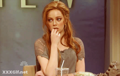 Hot Celebrity Gets Naughty On TV GIF