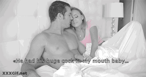 Hot Chick Gets Her Huge Cock In My Mouth GIF