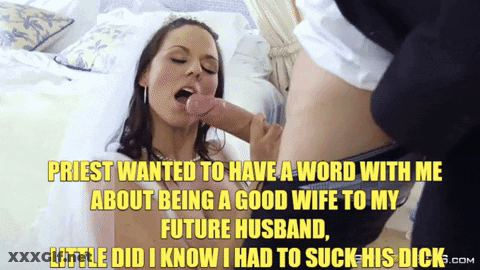 I Didn't Know I Had To Suck Big Tits: A Cheating Wife's Hardcore Blowjob GIF