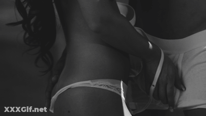 Romantic Couple's Bulging Butt Panties GIF