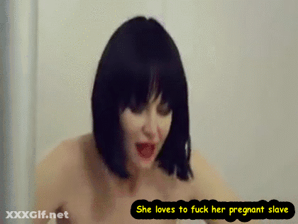She Loves To Fuck: Pregnant Babes And Strap-On Toys GIF