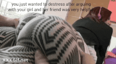 Softcore Porn: Ass Grab And Non-Nude Fun GIF