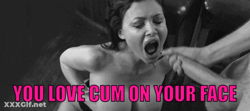 We Cum On You: Alpha Male Bull Cumshot Caption Chad Facial GIF