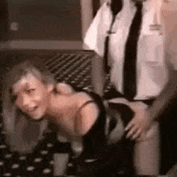 Amateur Bitch Gets Fucked Hard GIF