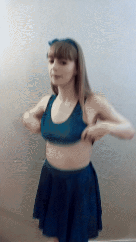 Amateur Girl's Naked Boobs GIF