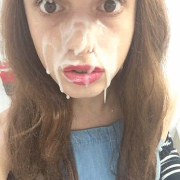 Amateur Teen Bukkake Facial: Non-Nude, Facial Cumshot GIF