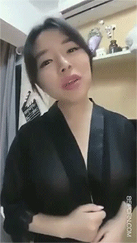 Asian Teen With Big Tits Takes A Selfie GIF