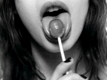Babes With DDLG Licking A Lollipop GIF