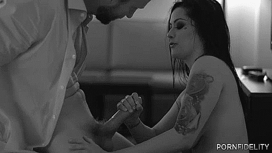 Bareback Handjob: Condom Removal Fun GIF