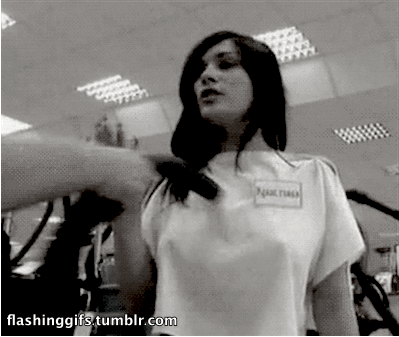 Big Boobs Babe Gets Naked - NSFW GIF