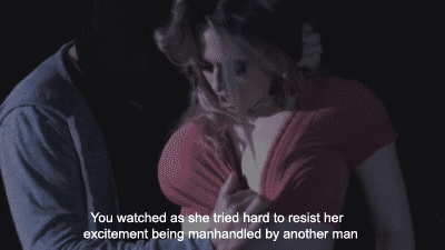 Blonde Babe Gets Manhandled By Another XX GIF