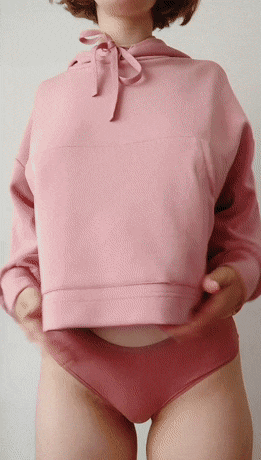 Brunette Babes Show Off Their Big Tits In Panties GIF