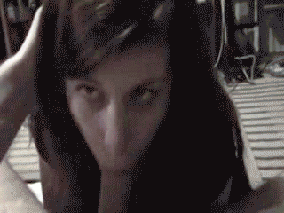 Brunette Blowjob Babe Gets Creamy Oral Creampie GIF