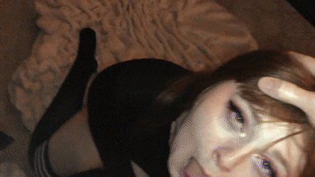 Cute Redhead Giving Amateur Blowjob GIF