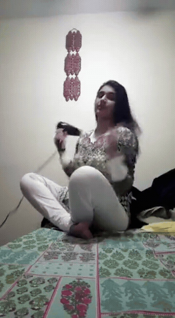 Desi Girlfriend Stripping GIF