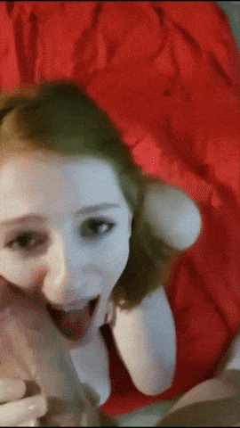Redhead Teen Ginger Cumshot GIF