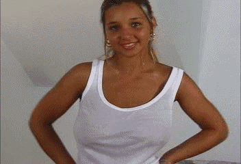 Sexy Non-Nude Chick Posing For The Camera GIF