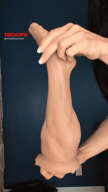 A Little Dp With A Foot Dildo GIF