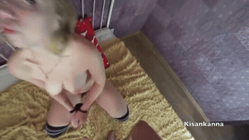 Amateur Big Ass Big Dick Blonde GIF