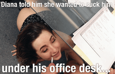 Amateur Latina Blows Office Boss GIF