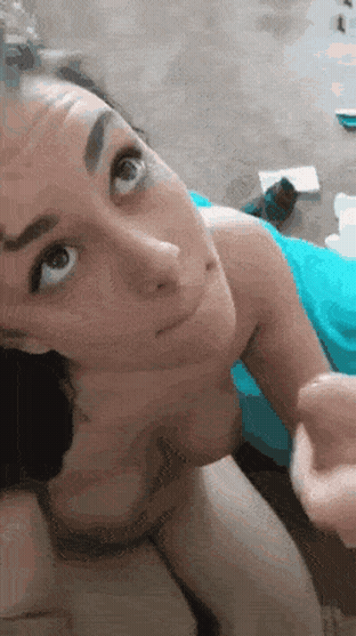 Babe Gets A Facial Cumshot GIF